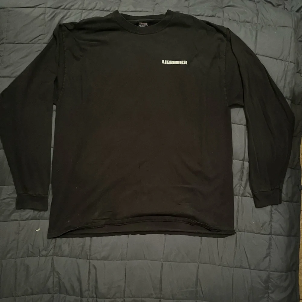 Liebherr black work longsleeve t shirt - Picture 1 of 3